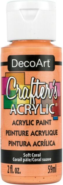 2OZ SOFT CORAL CRAFTER ACRYLIC PAINT